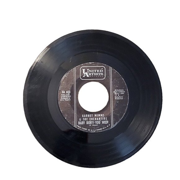 Garnet Mimms & The Enchanters UA 658 Baby Don't You Weep US 7"45 1961 - Picture 1 of 4